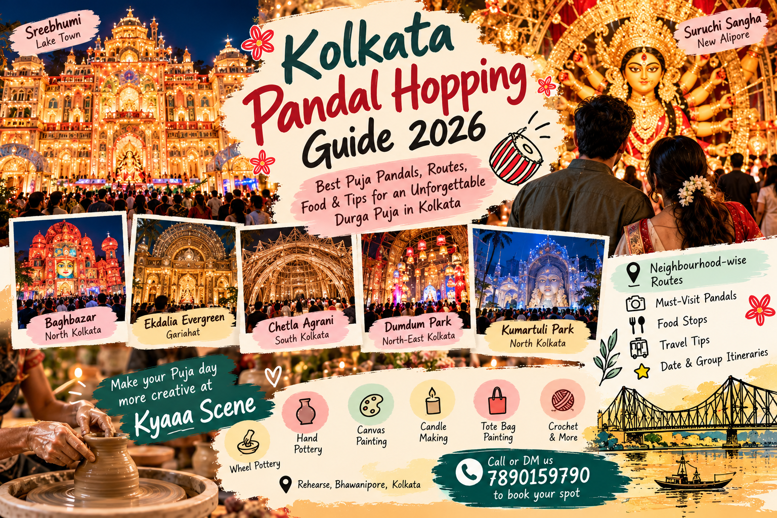 Kolkata Pandal Hopping Guide 2026: Best Durga Puja Pandals, Routes and Must-Visit Pujas